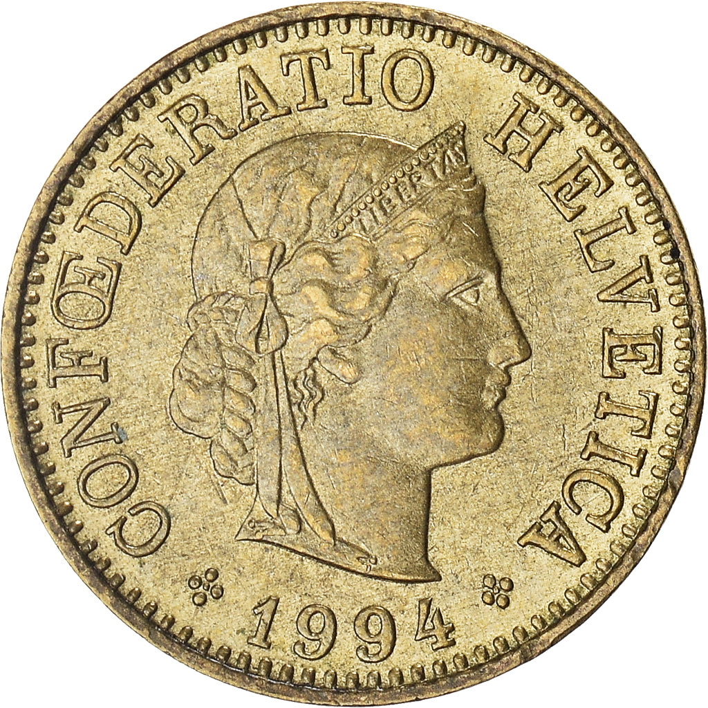 Moneta, Szwajcaria, 5 Rappen, 1994