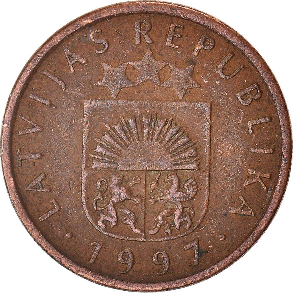 Munten, Letland, Santims, 1997