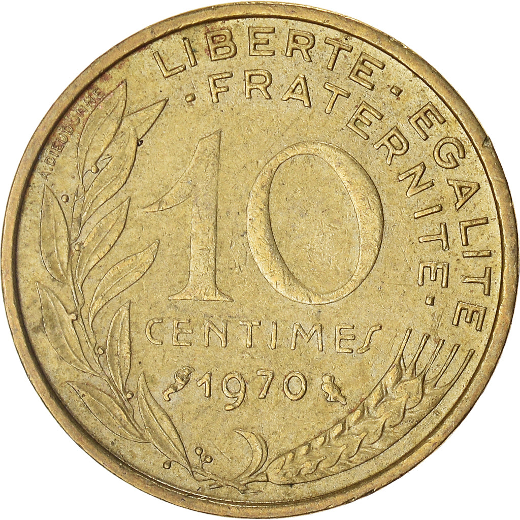 Münze, Frankreich, 10 Centimes, 1970