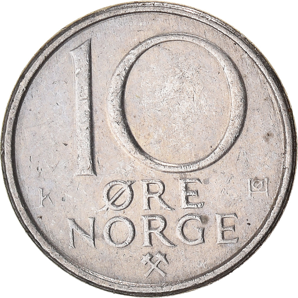 Münze, Norwegen, 10 Öre, 1981
