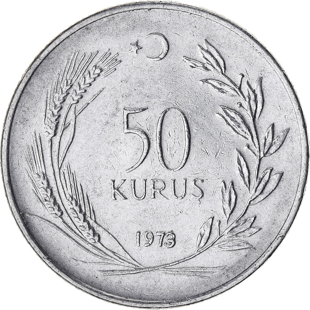 Münze, Türkei, 50 Kurus, 1973