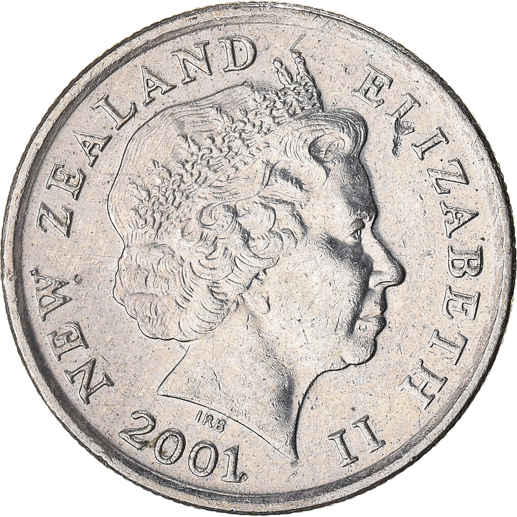 Coin, New Zealand, 5 Cents, 2001