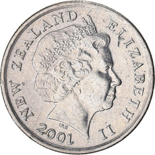 Coin, New Zealand, 5 Cents, 2001