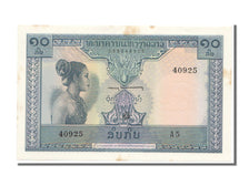 Lao, 10 Kip, 1962, KM #10b, AU(55-58), A 5