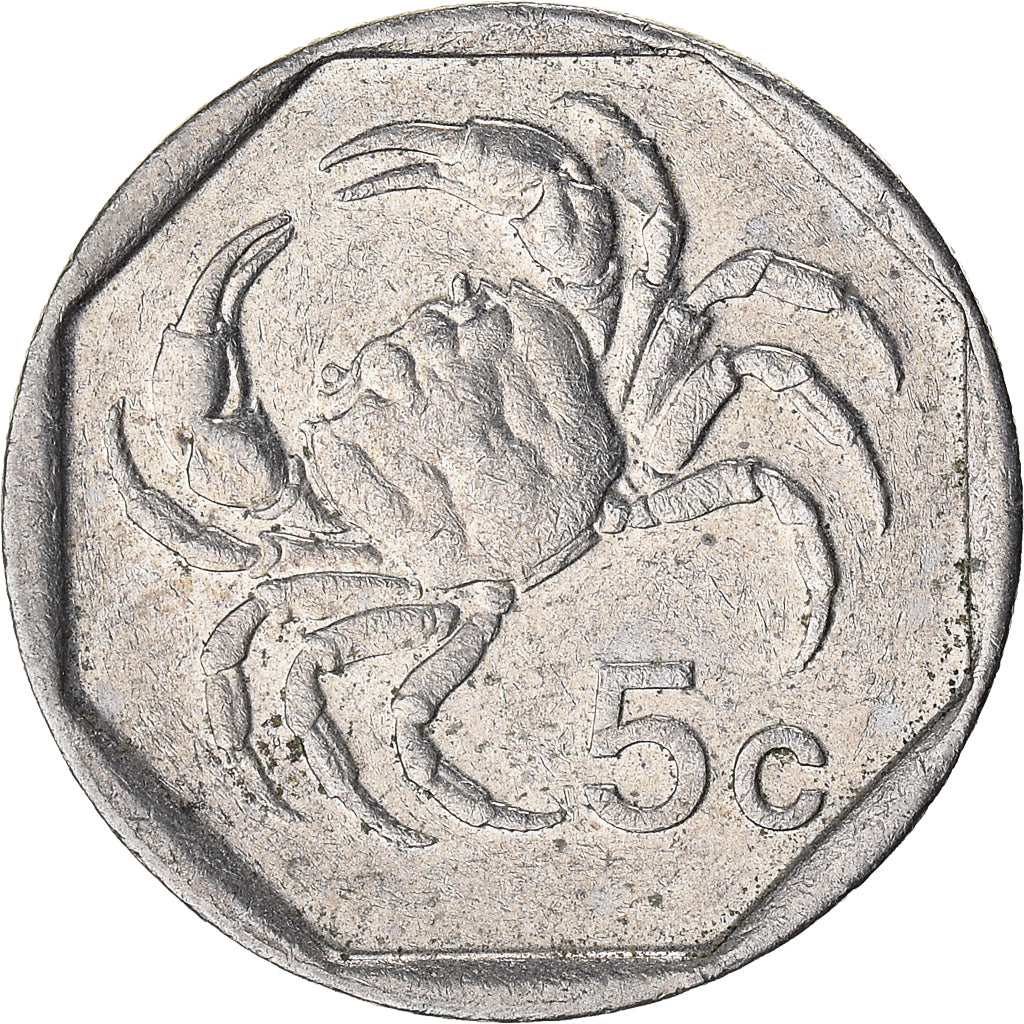 Moneda, Malta, 5 Cents, 1998