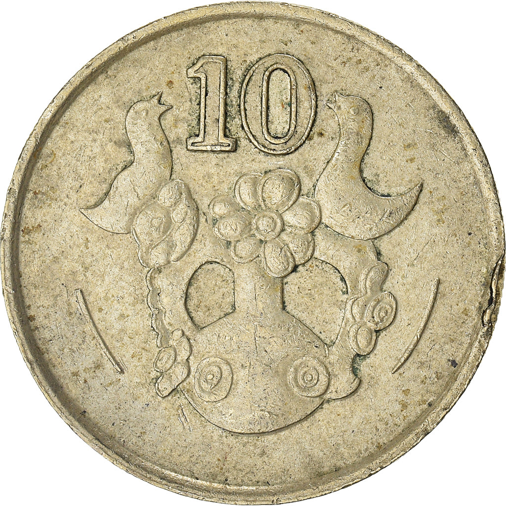 Moneta, Cypr, 10 Cents, 1988