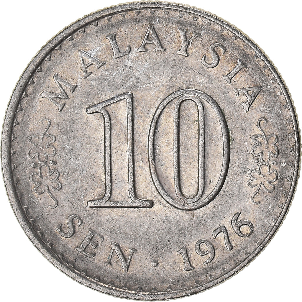 Monnaie, Malaysie, 10 Sen, 1976
