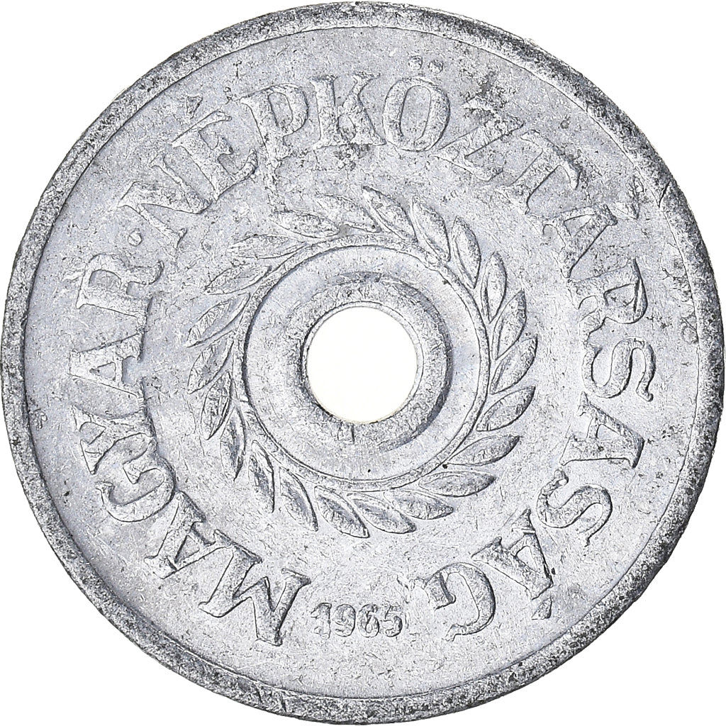 Moeda, Hungria, 2 Filler, 1965