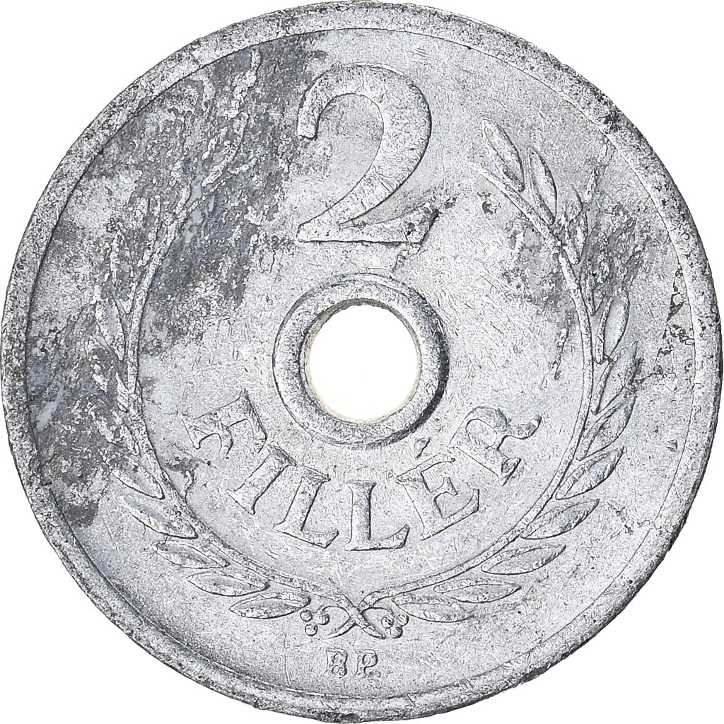 Moeda, Hungria, 2 Filler, 1965