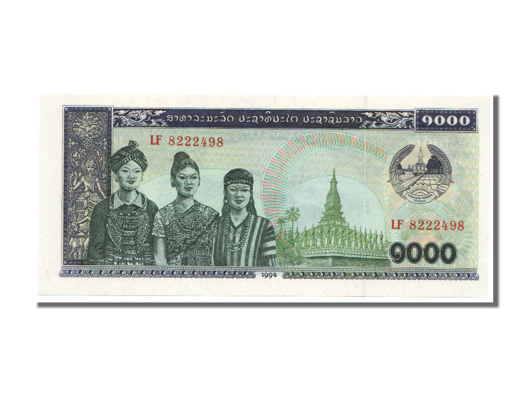 Geldschein, Lao, 1000 Kip, 1994, UNZ