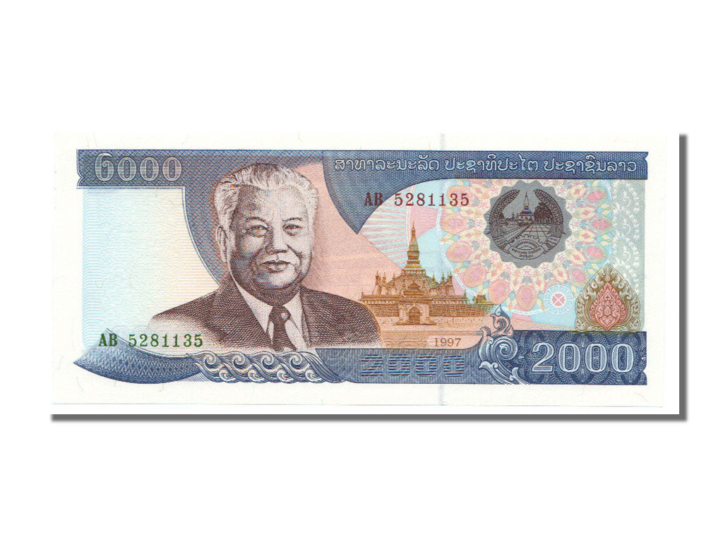 Lao, 2000 Kip, 1997, KM #33a, UNC(65-70), AB