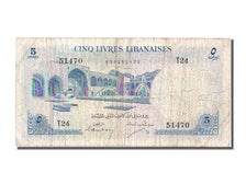 Lebanon, 5 Livres, 1955, 1955-01-01, VF(30-35), T24