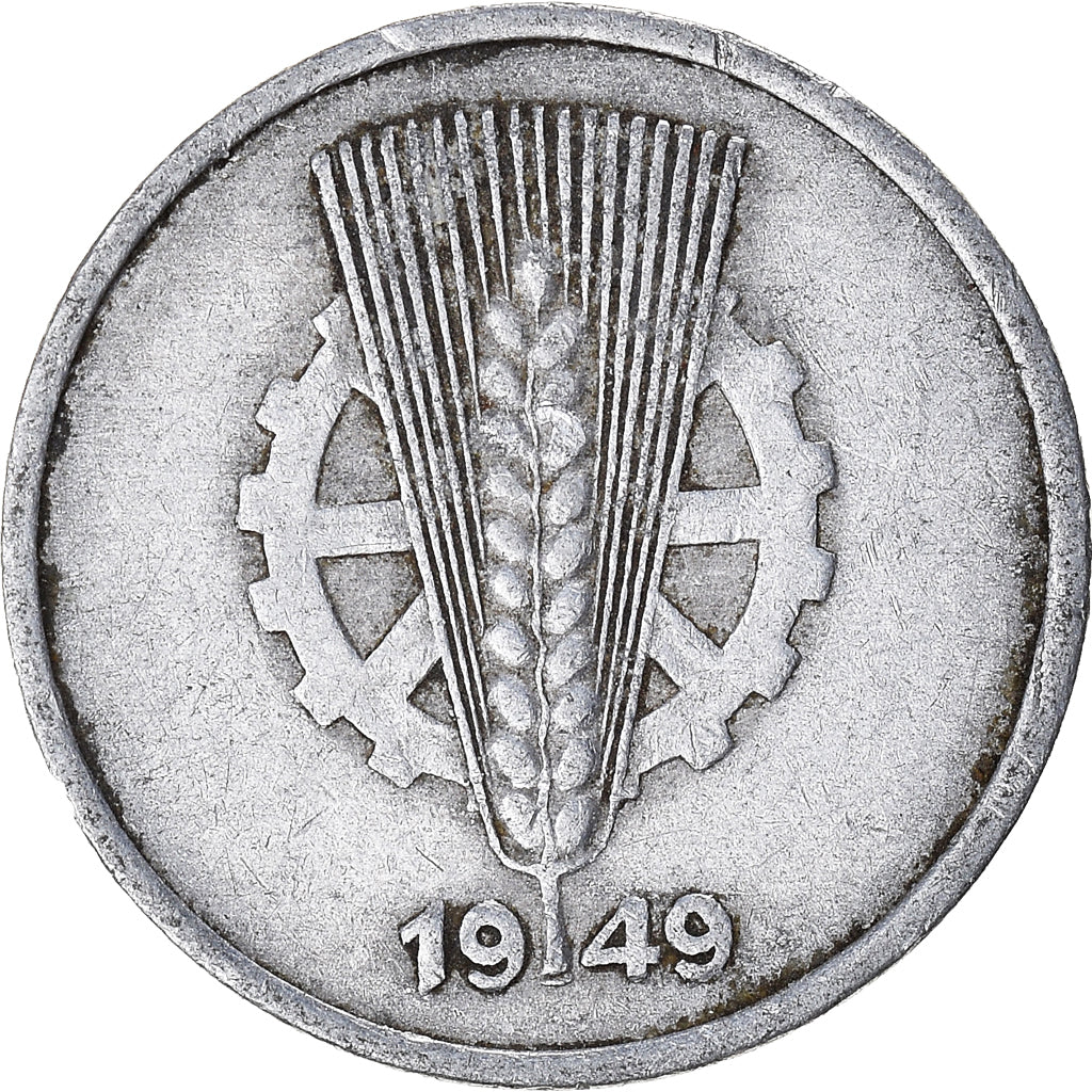 Moeda, ALEMANHA - REPÚBLICA DEMOCRÁTICA, 5 Pfennig, 1949