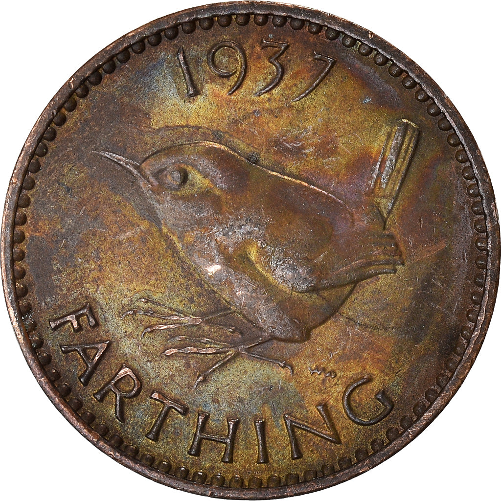 Moeda, Grã-Bretanha, Farthing, 1937