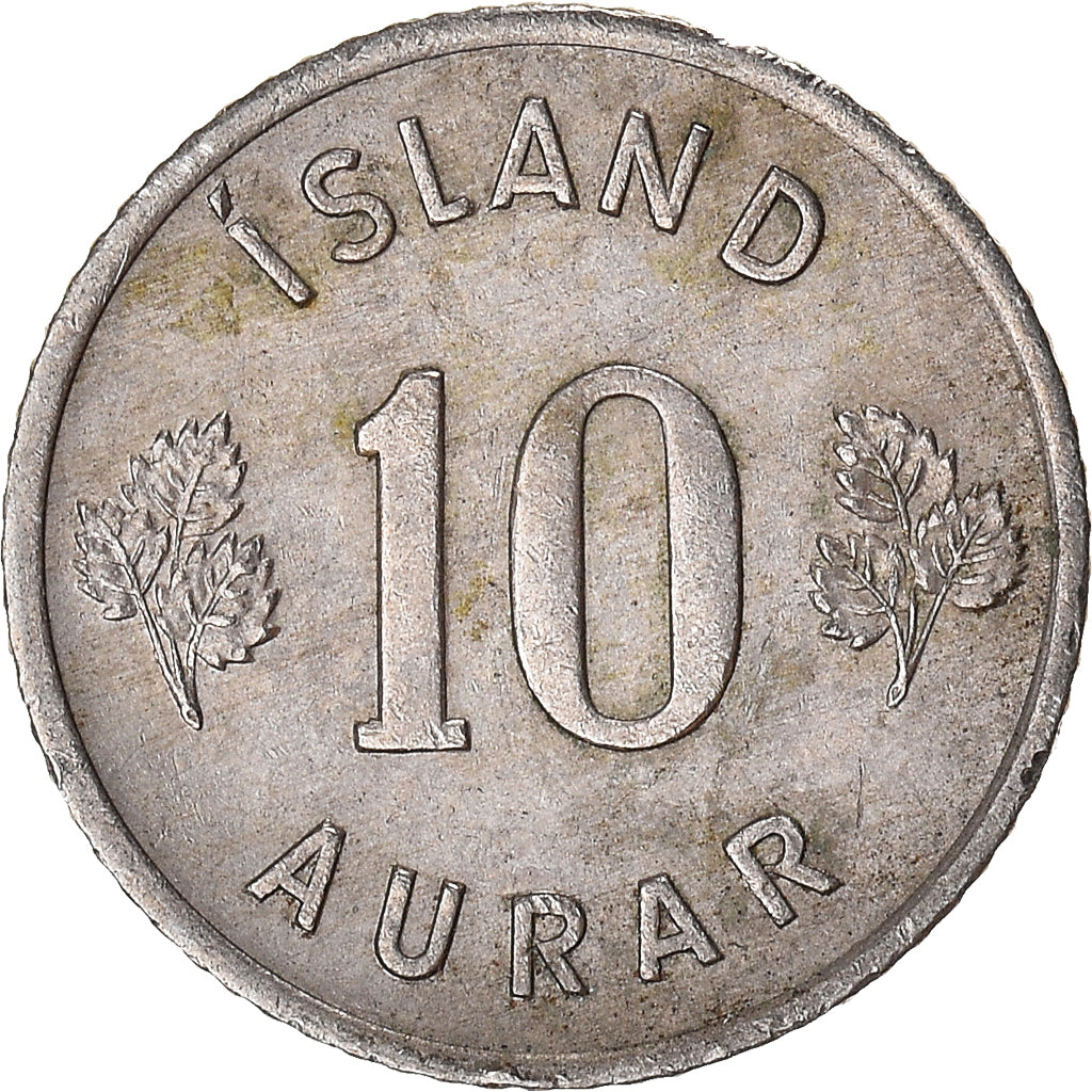 Münze, Iceland, 10 Aurar, 1961