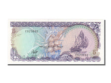 Maldives, 5 Rufiyaa, 1990, KM #16, 1990-07-26, , C