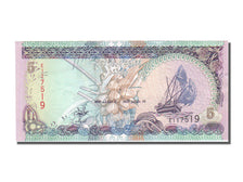 Maldives, 5 Rufiyaa, 2000, KM #18b, UNC(65-70), E