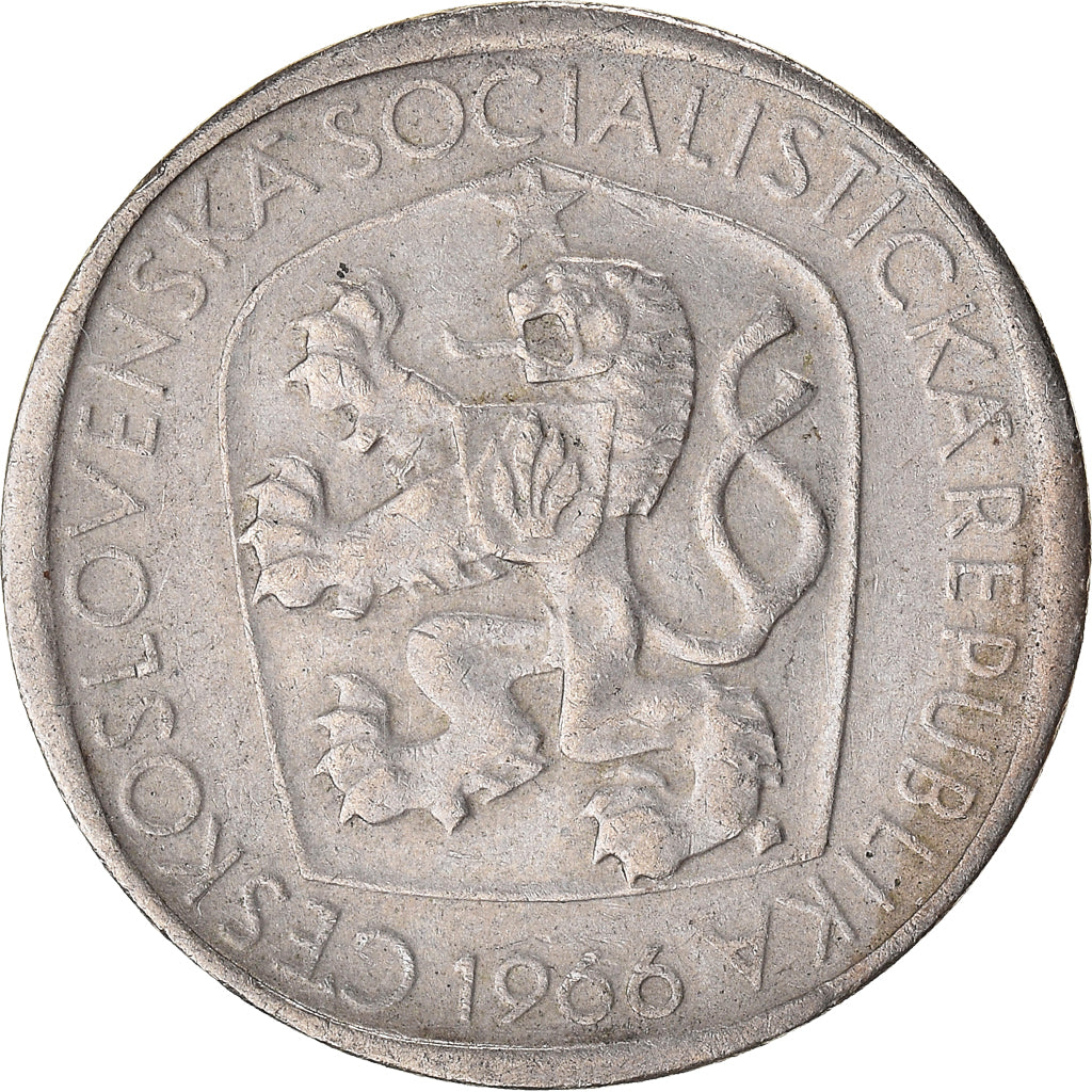 Münze, Tschechoslowakei, 3 Koruny, 1966