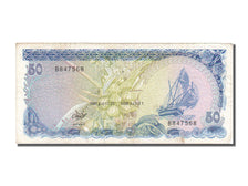 Maldives, 50 Rufiyaa, 1987, KM #13b, 1987-08-25, EF(40-45), B