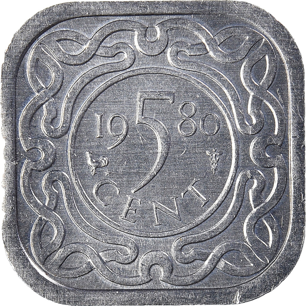 Coin, Surinam, 5 Cents, 1980