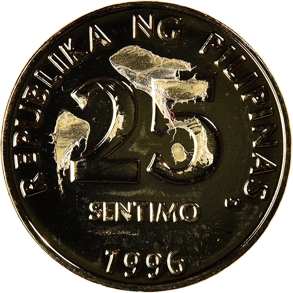 Moeda, Filipinas, 25 Sentimos, 1996