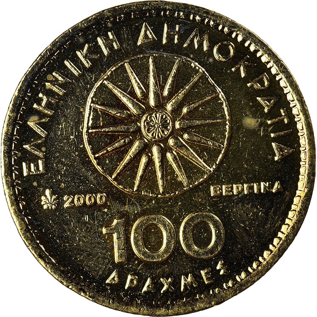 Moneta, Grecja, 100 Drachmes, 2000