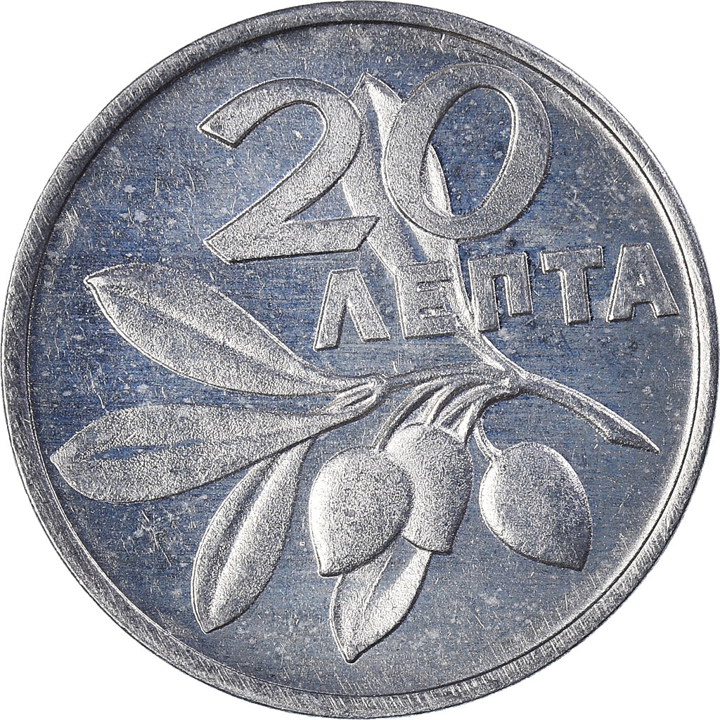 Münze, Griechenland, 20 Lepta, 1973