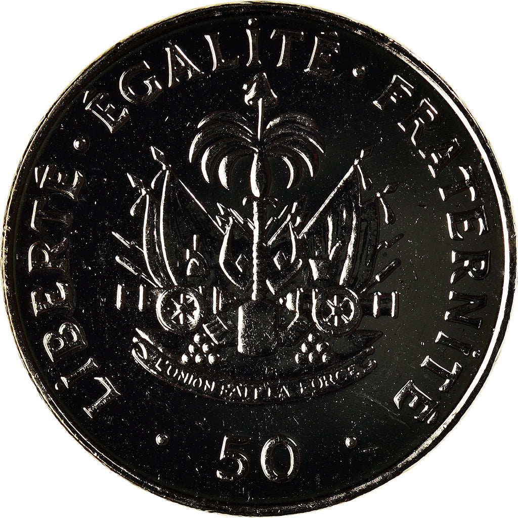 Coin, Haiti, 50 Centimes, 1995