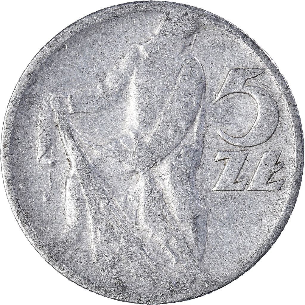 Moneda, Polonia, 5 Zlotych, 1959