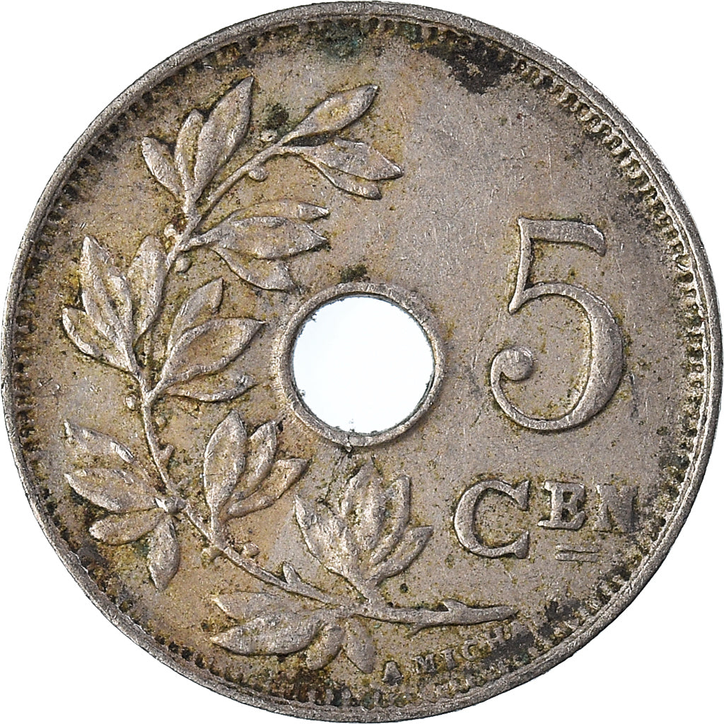 Moneta, Belgio, 5 Centimes, 1927