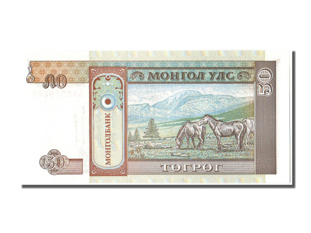 Banknote, Mongolia, 50 Tugrik, 1993, UNC(65-70)