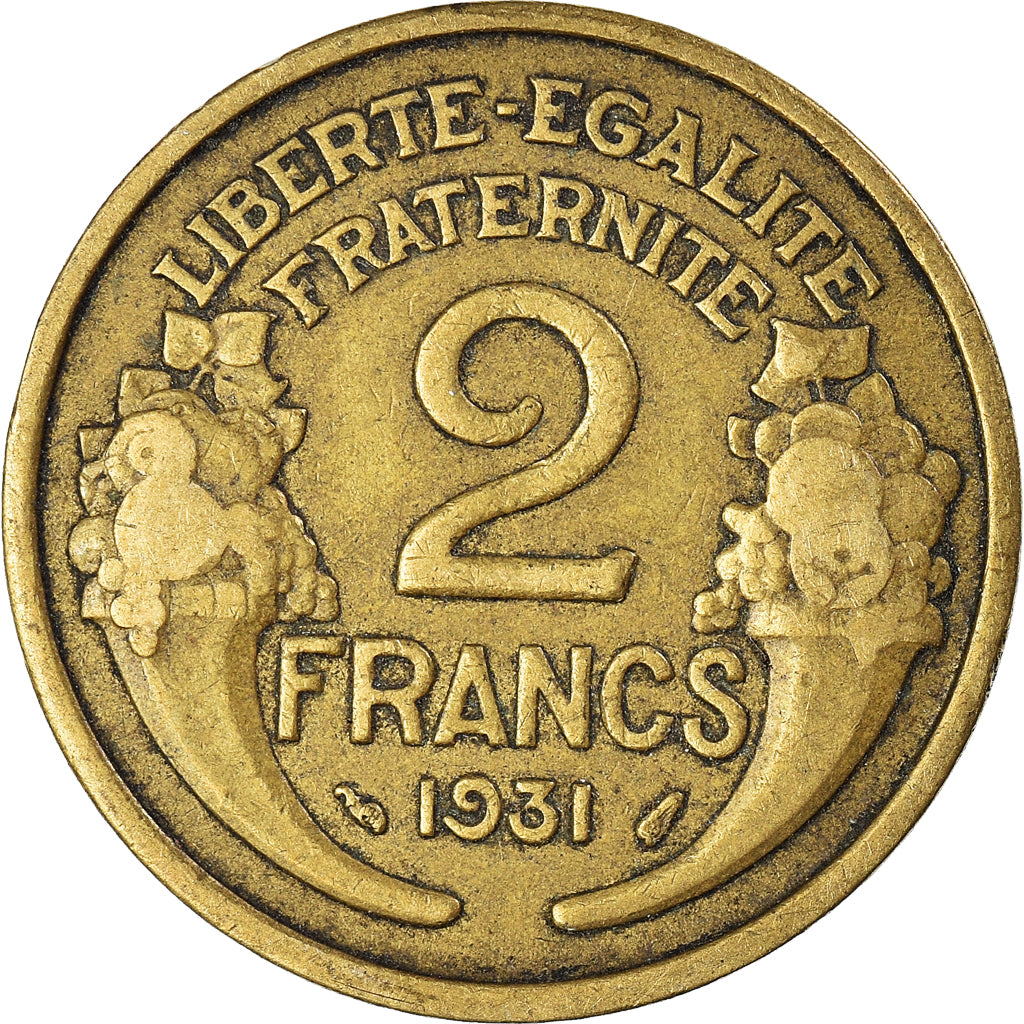 Moeda, França, 2 Francs, 1931