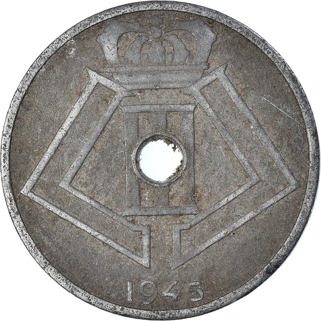 Coin, Belgium, 25 Centimes, 1945