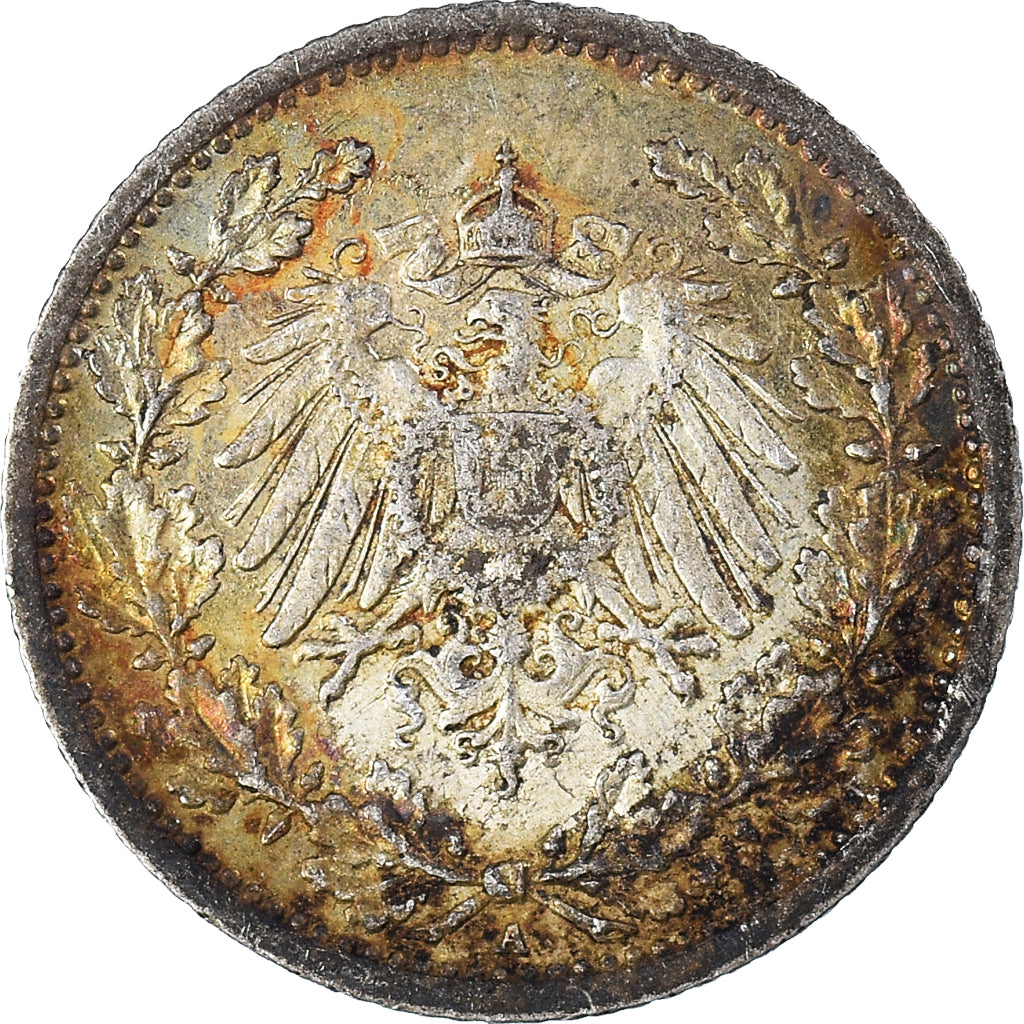 Münze, GERMANY - EMPIRE, 1/2 Mark, 1913