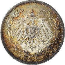 Münze, GERMANY - EMPIRE, 1/2 Mark, 1913