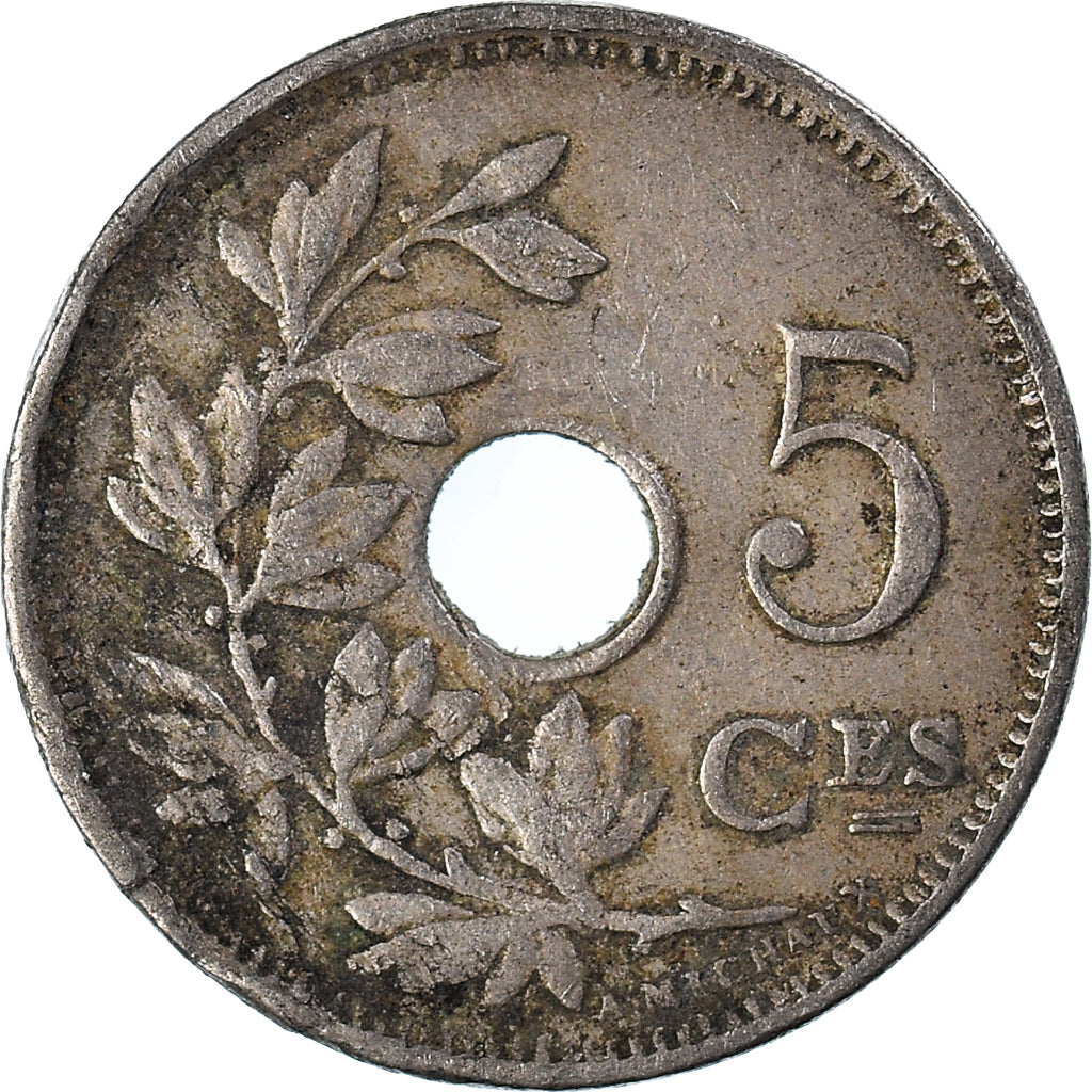 Moeda, Bélgica, 5 Centimes, 1913