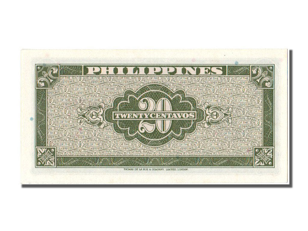 Philippines, 20 Centavos type 1949