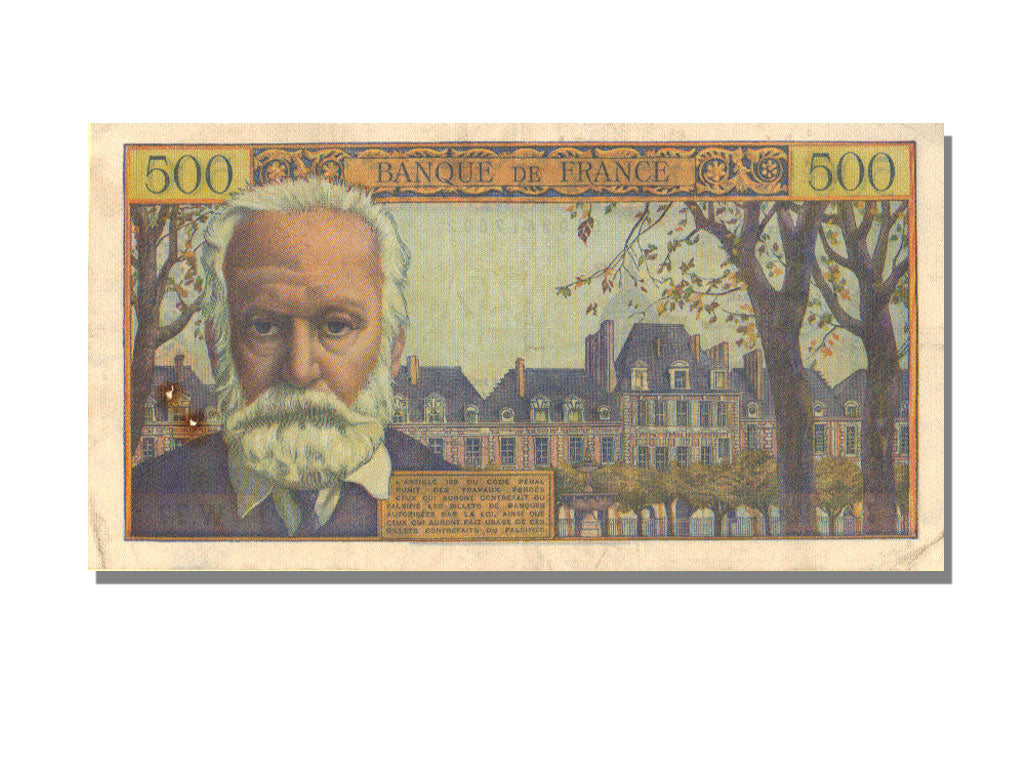 France, 500 Francs, 500 F 1954-1958 ''Victor Hugo'', 1955, KM #133a,...