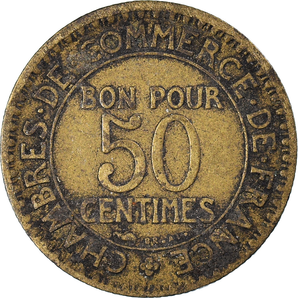 France, 50 Centimes, 1921