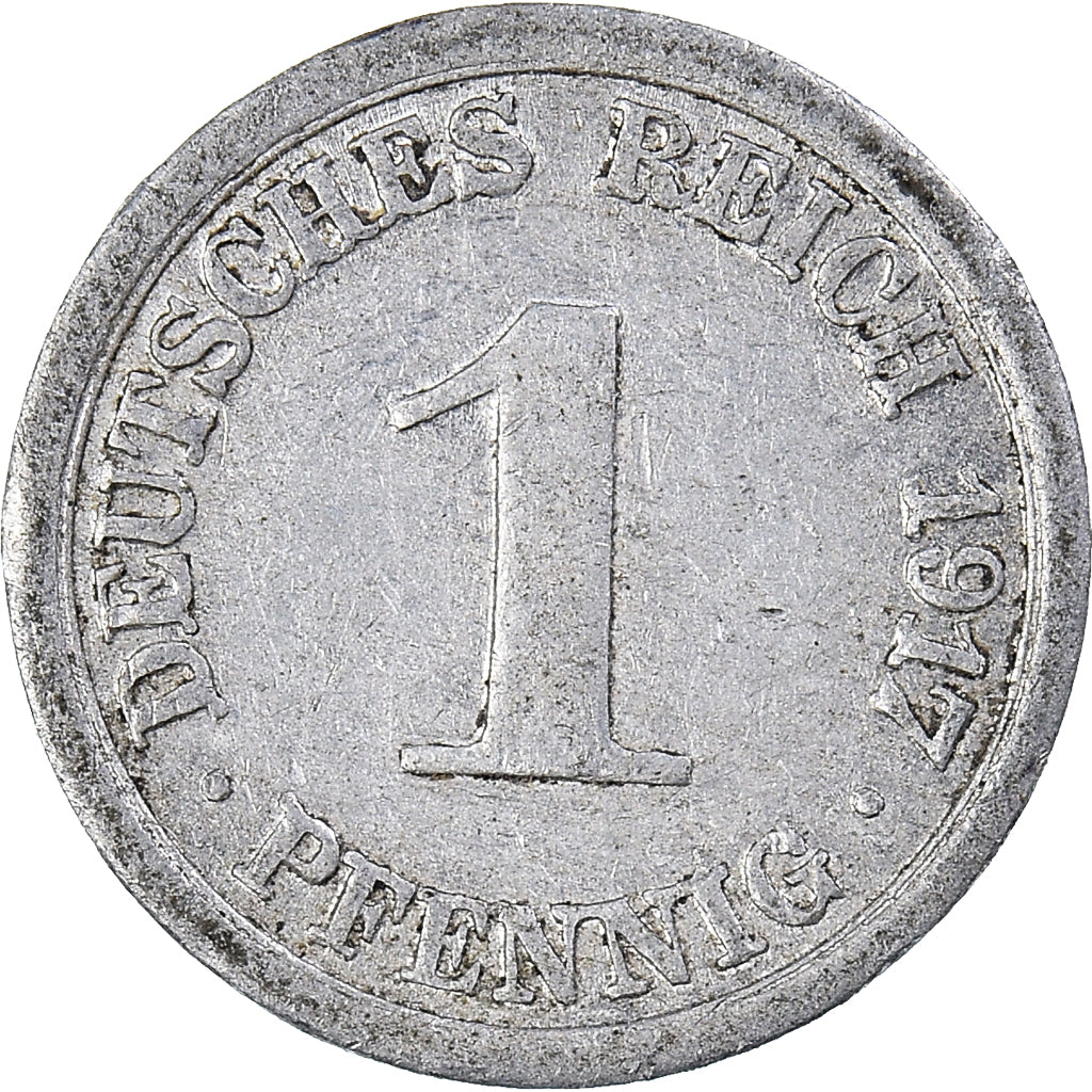 Moneta, NIEMCY - IMPERIUM, Pfennig, 1917