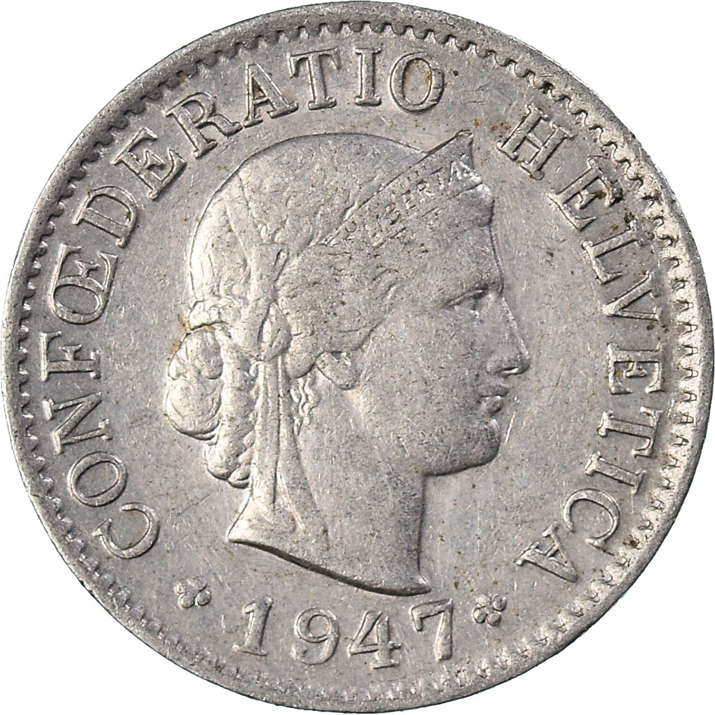 Moneta, Szwajcaria, 5 Rappen, 1947