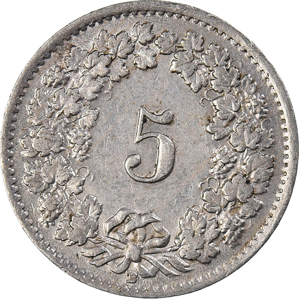 Moneta, Szwajcaria, 5 Rappen, 1947