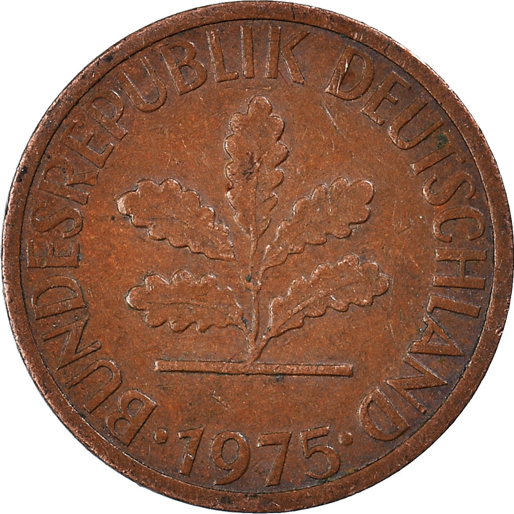 Moneda, ALEMANIA - REPÚBLICA FEDERAL, Pfennig, 1975