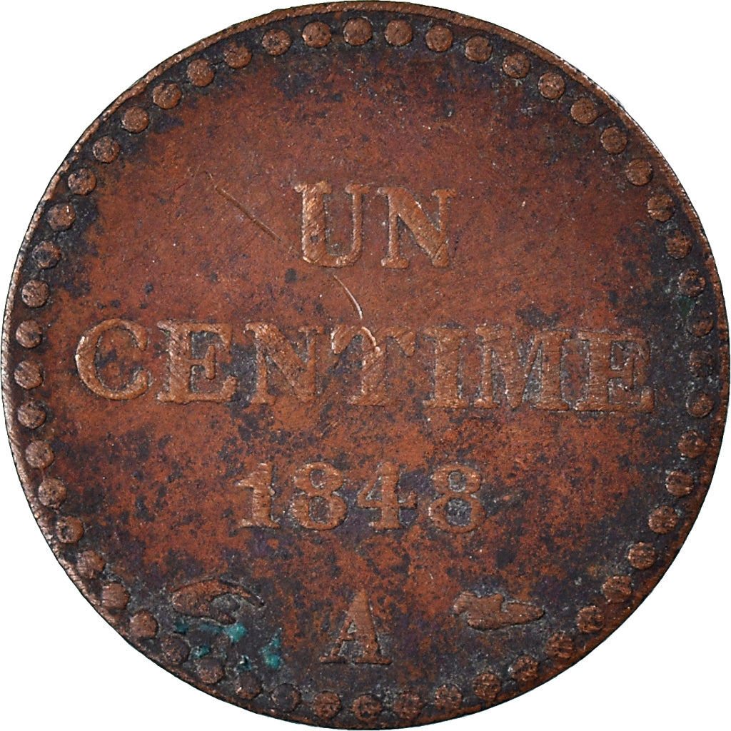 Coin, France, Centime, 1848