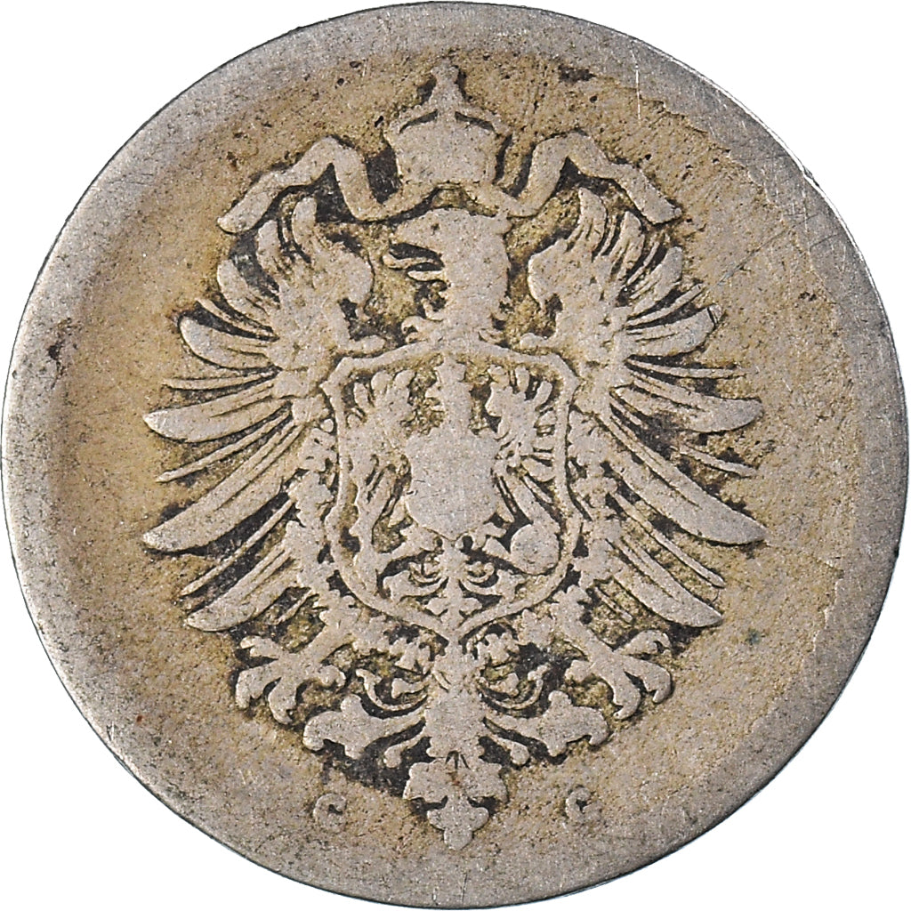 Moneda, ALEMANIA - IMPERIO, 5 Pfennig, 1876
