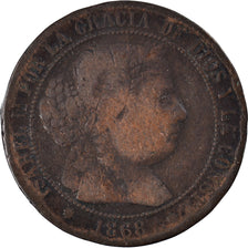 Coin, Spain, 2-1/2 Centimos, 1868