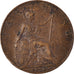 Munten, Groot Bretagne, Farthing, 1918
