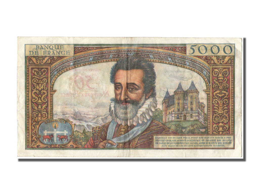 50 NF / 5000 Francs type Henri IV