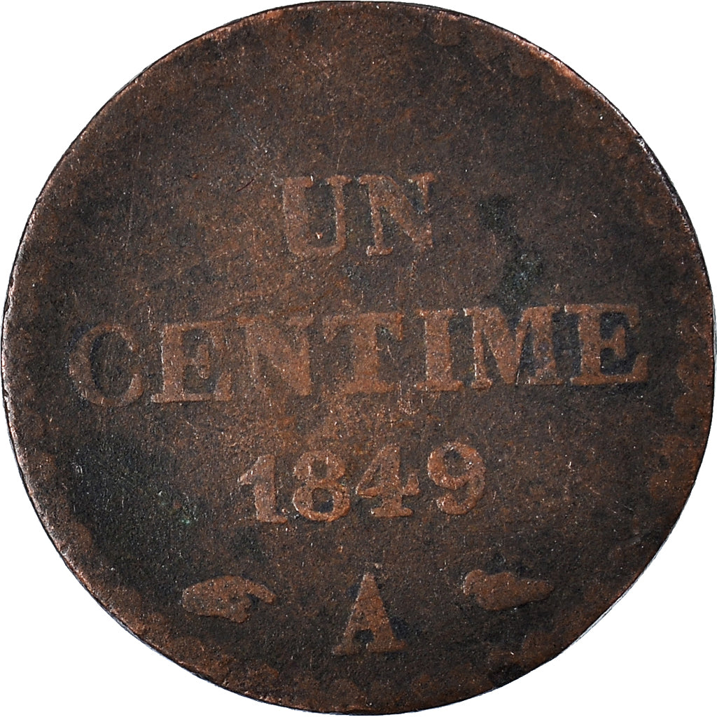 Moneta, Francia, Centime, 1849