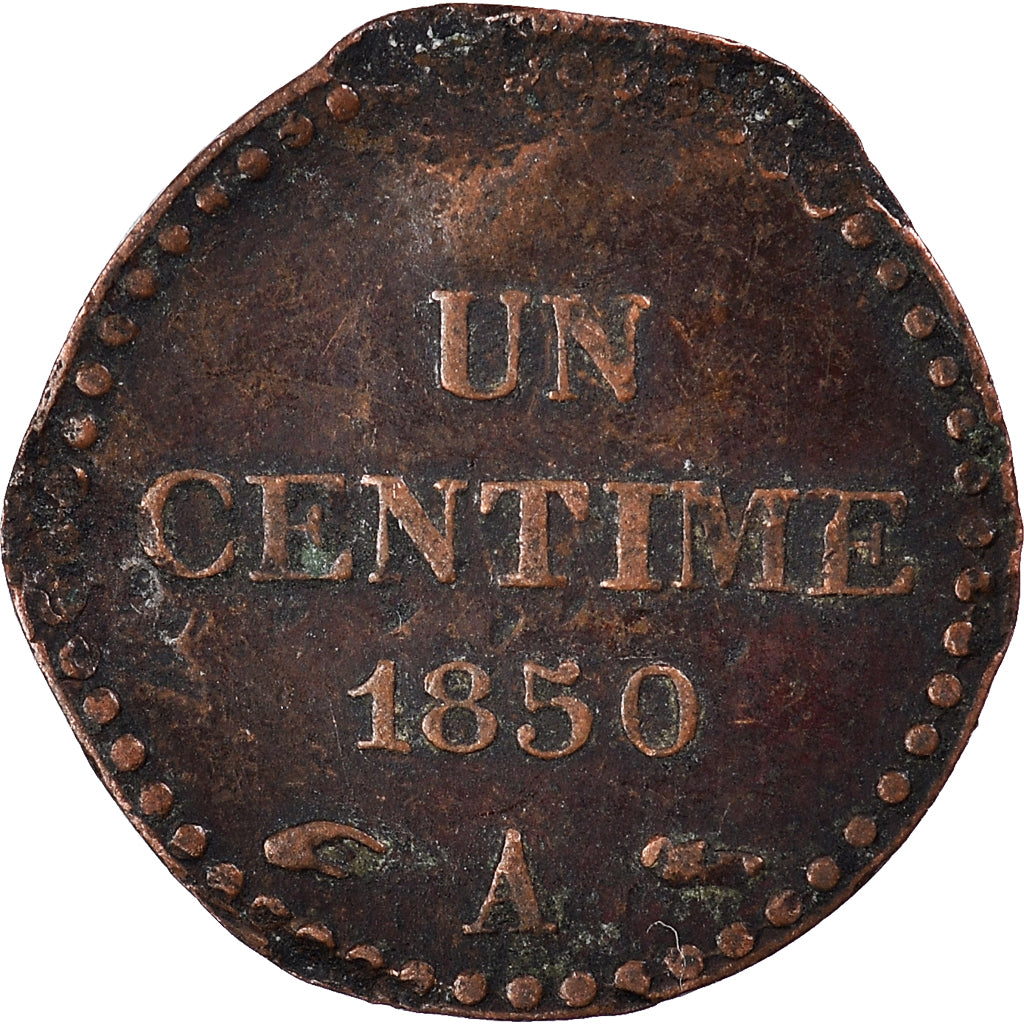 Moneda, Francia, Centime, 1850